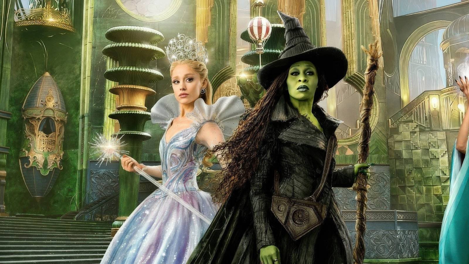 Glinda and Elphaba in Wicked: For Good poster