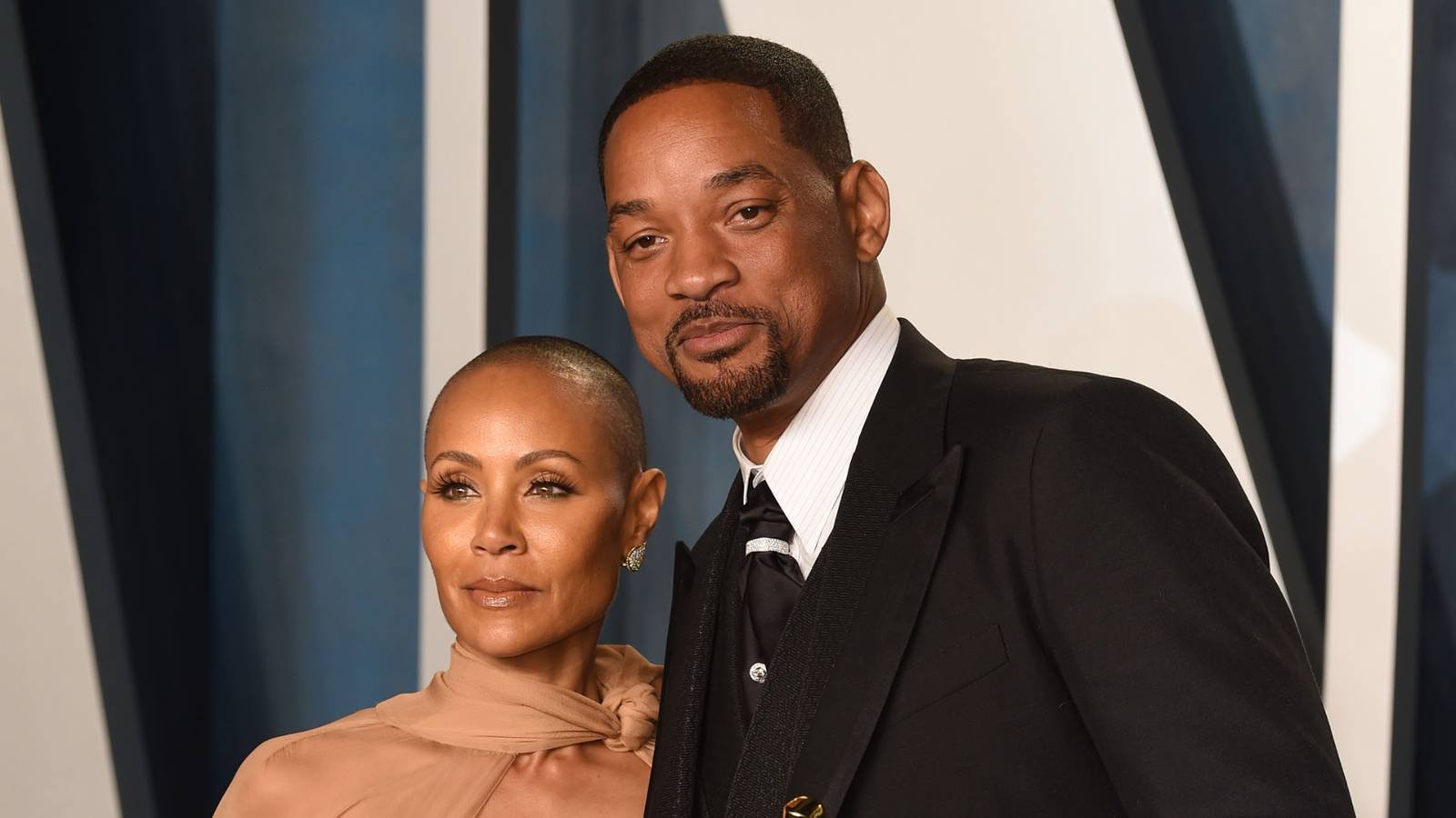 Jada Pinkett Smith and Will Smith at the Vanity Fair Oscar Dinner in 2022