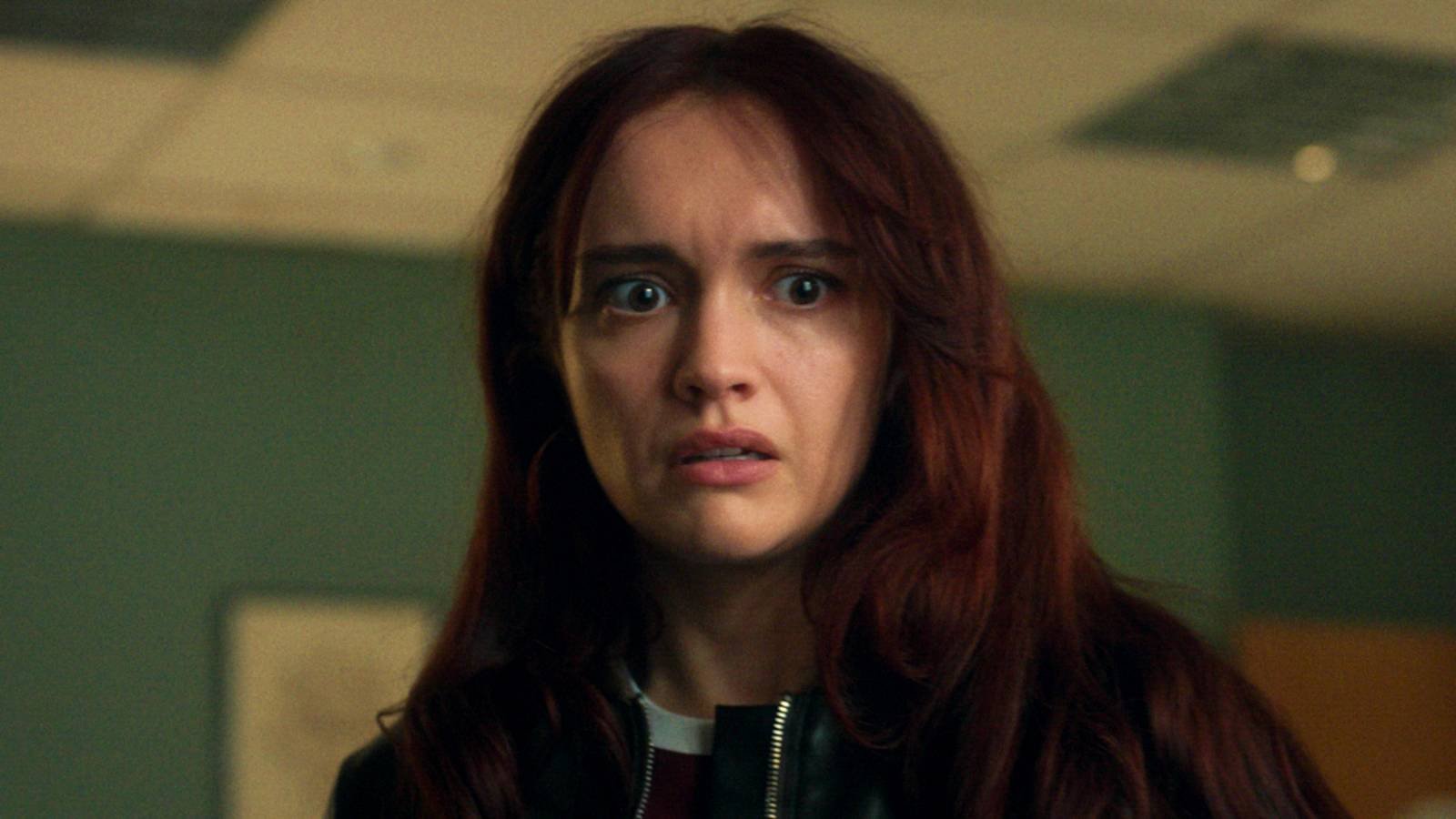 Olivia Cooke's Cherry looking shocked in The Girlfriend