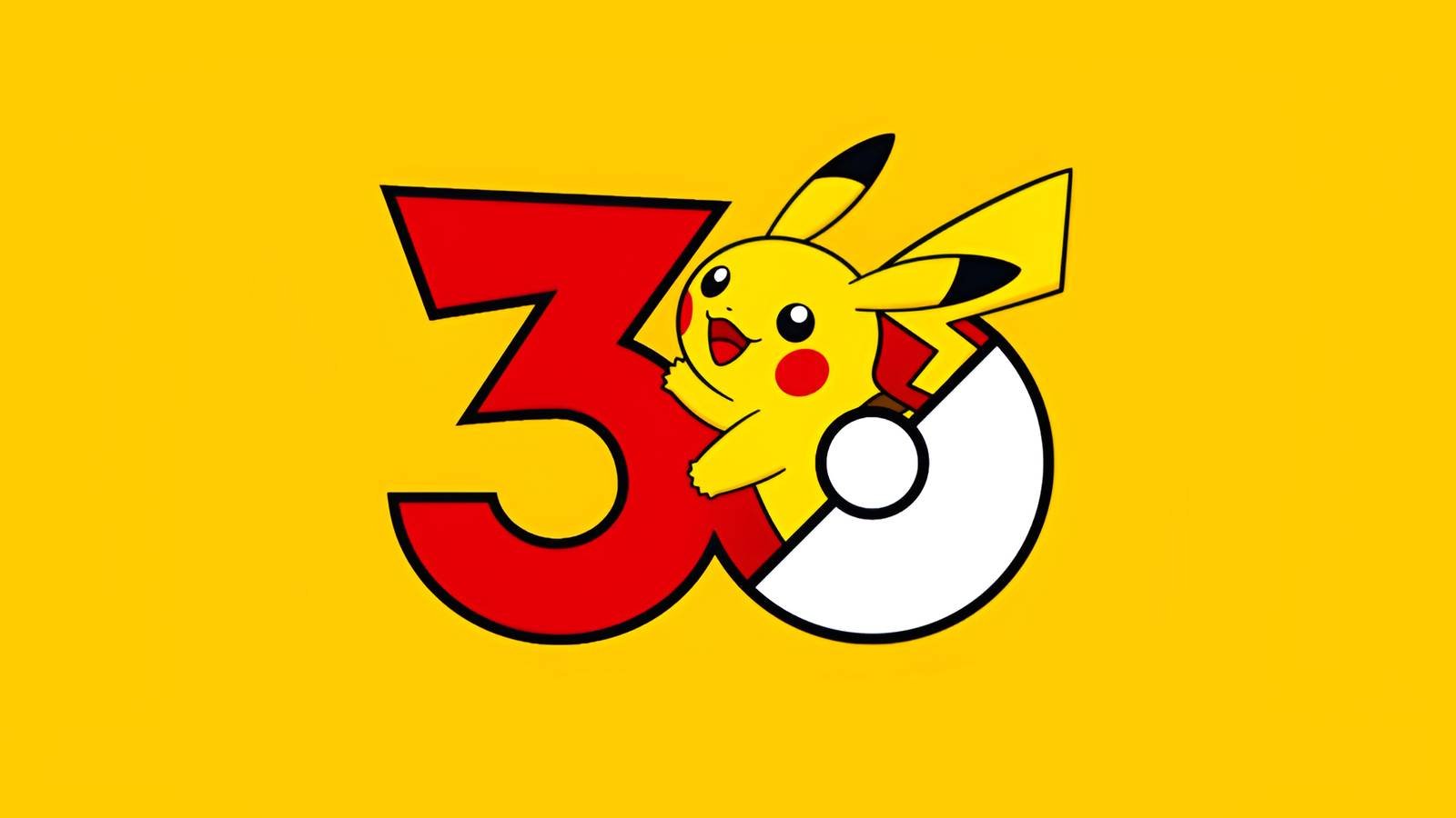 Pokemon 30th anniversary logo.