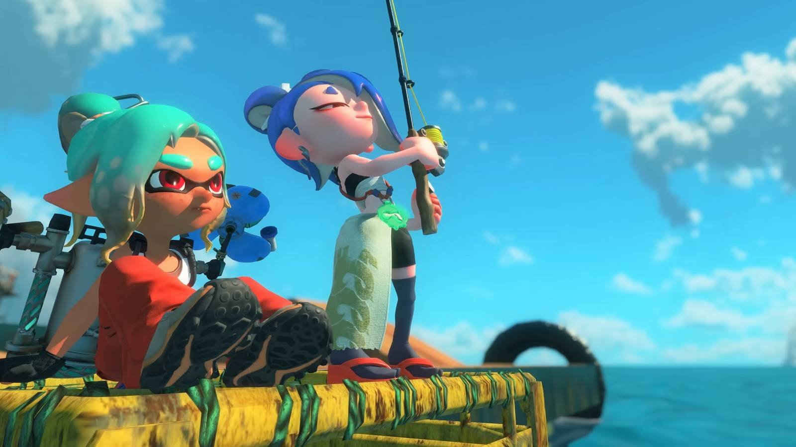 Shiver and the Mechanic in Splatoon Raiders.