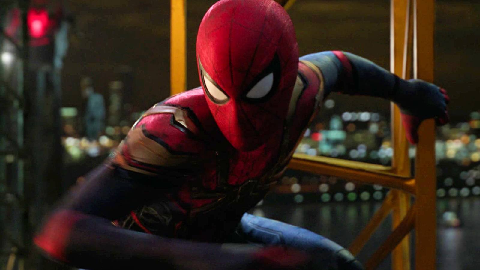 Tom Holland's Spider-Man looking mad in Spider-Man: No Way Home