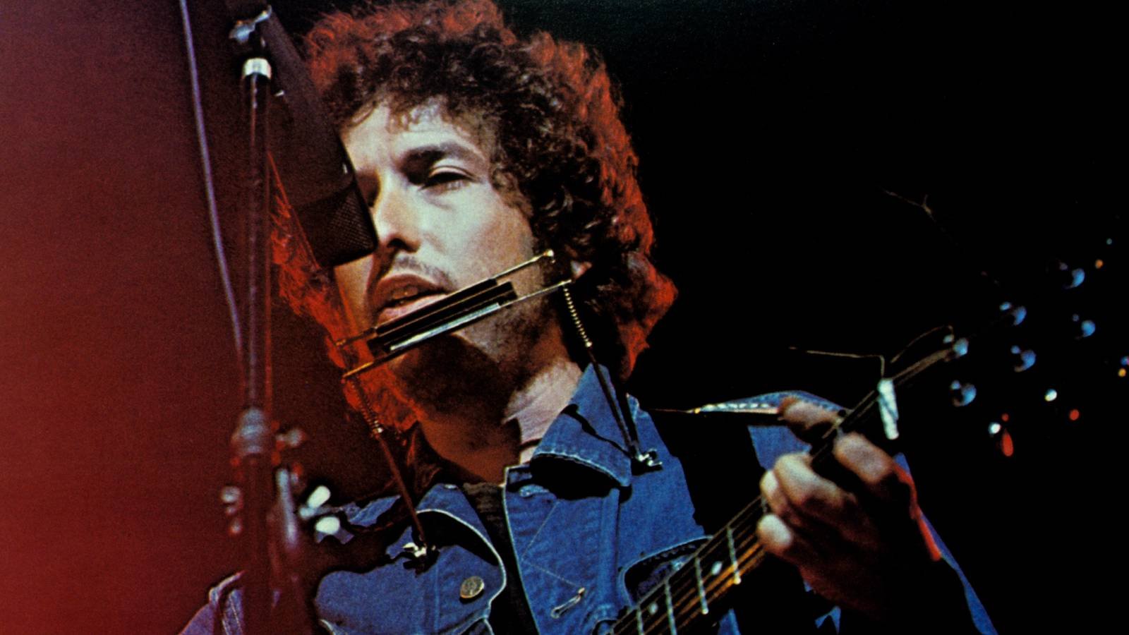 A shot of Bob Dylan during his controversial 1965 "electric" transition, the era that inspired th...
