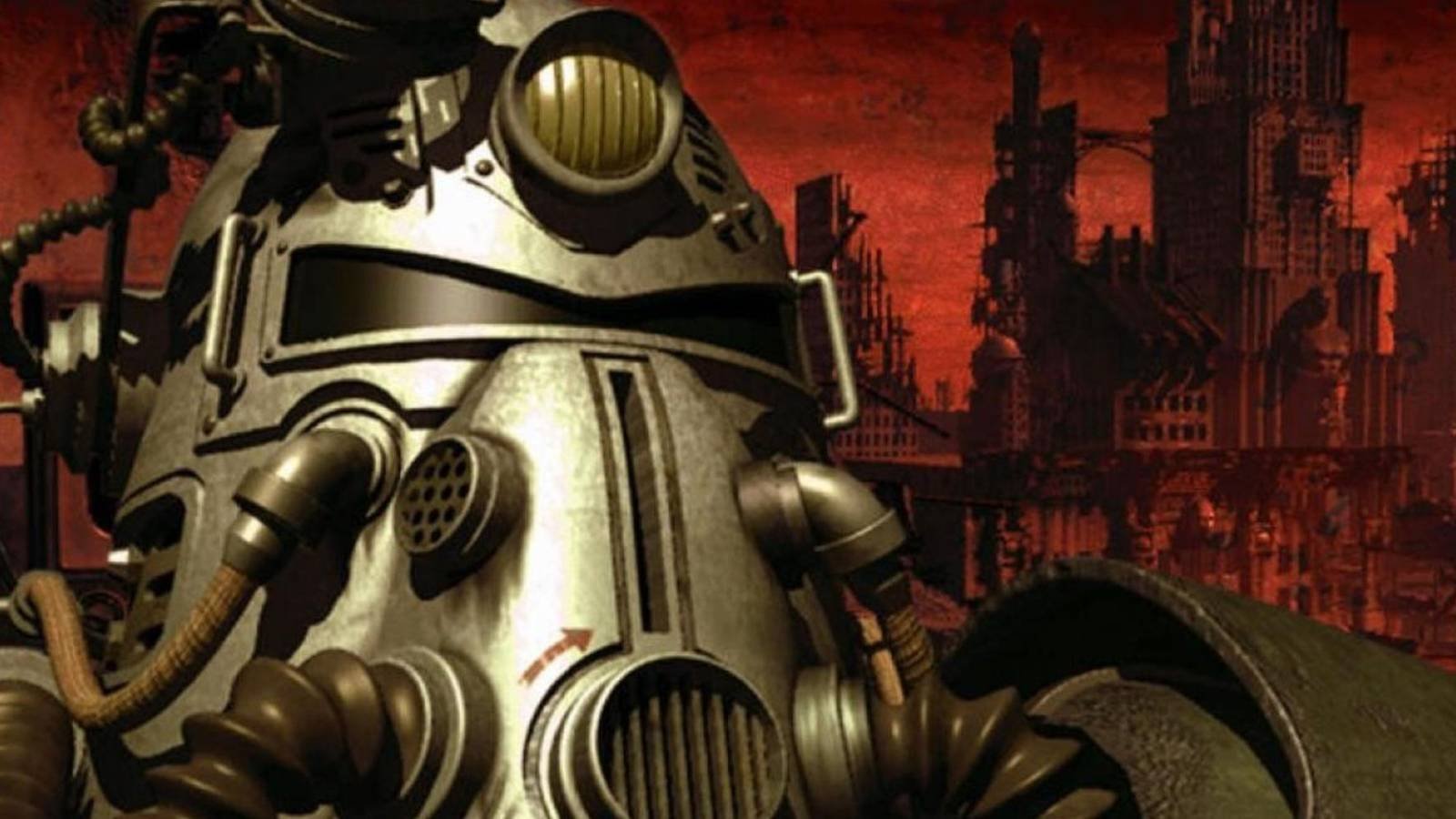 The splash art from Fallout 1