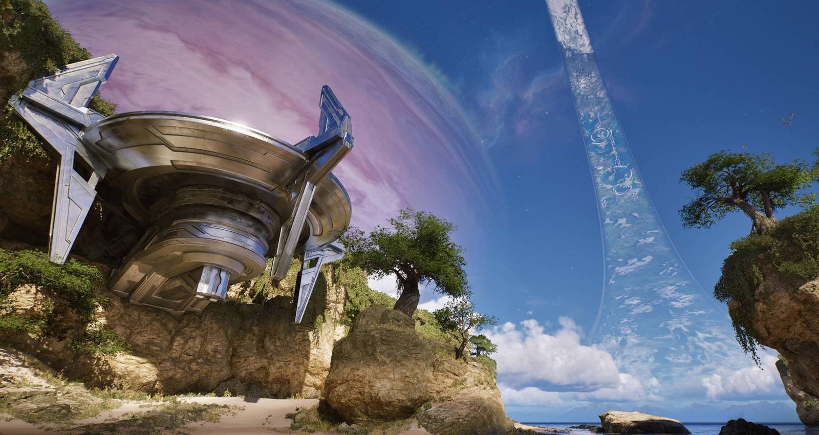 Halo Campaign Evolved Silent Cartographer level remade promotional image