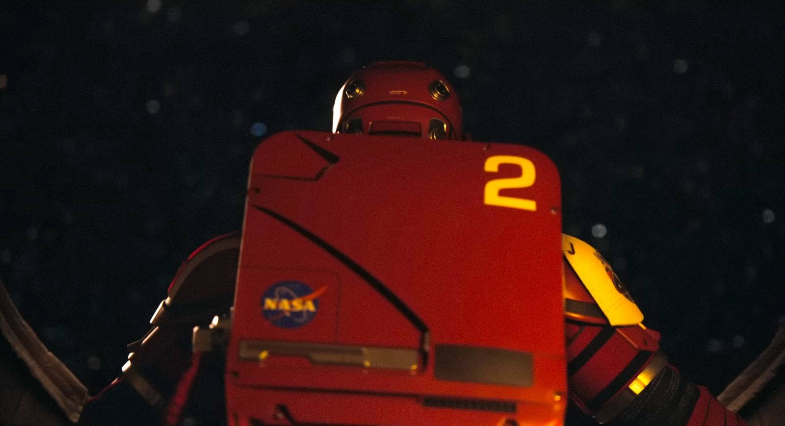 Ryland Grace dressed in a NASA spacesuit in Project Hail Mary