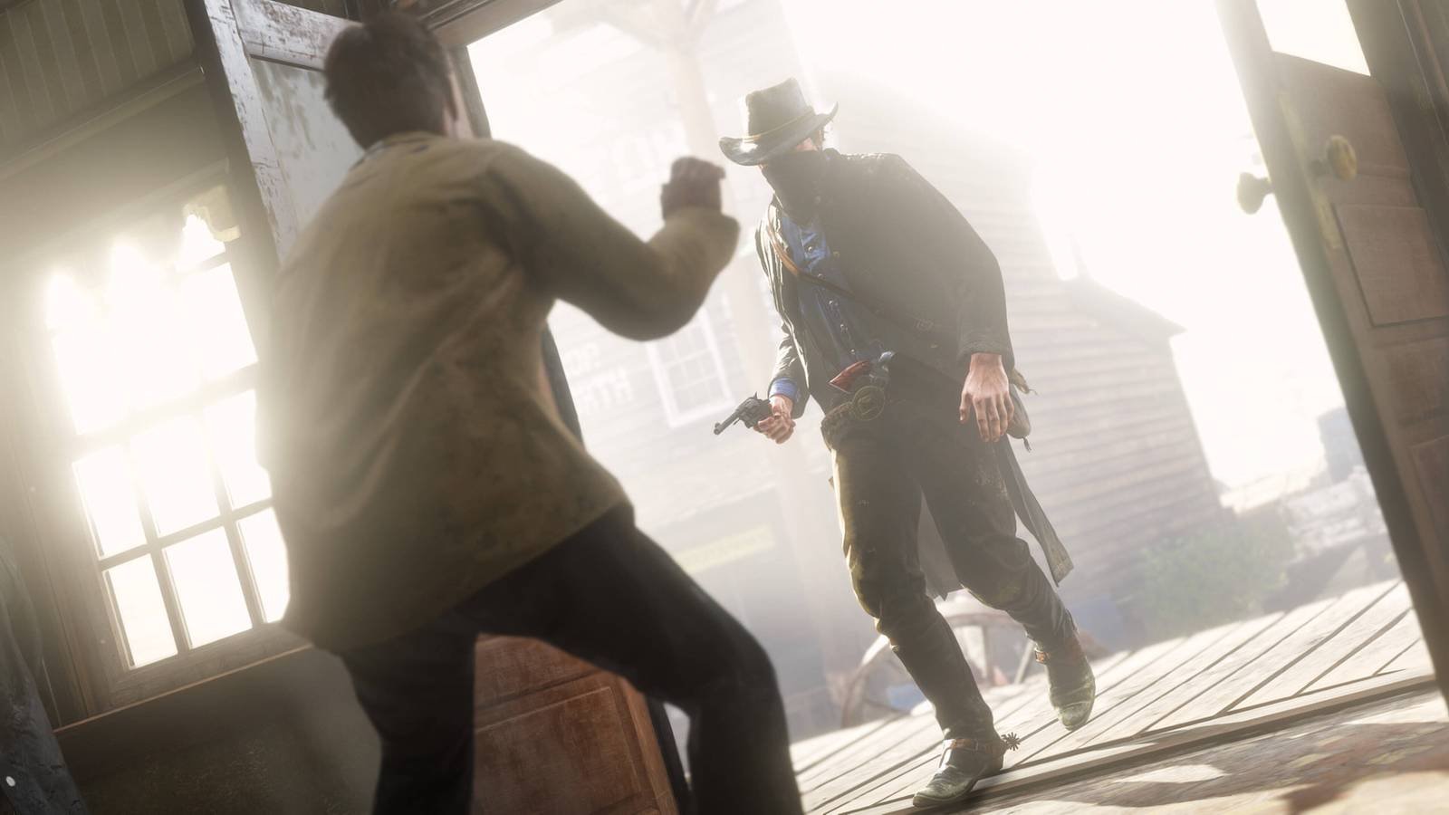 A robbery in Red Dead Redemption 2