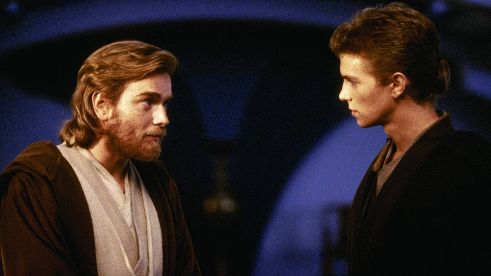 Ewan McGregor and Hayden Christensen in Attack of the Clones