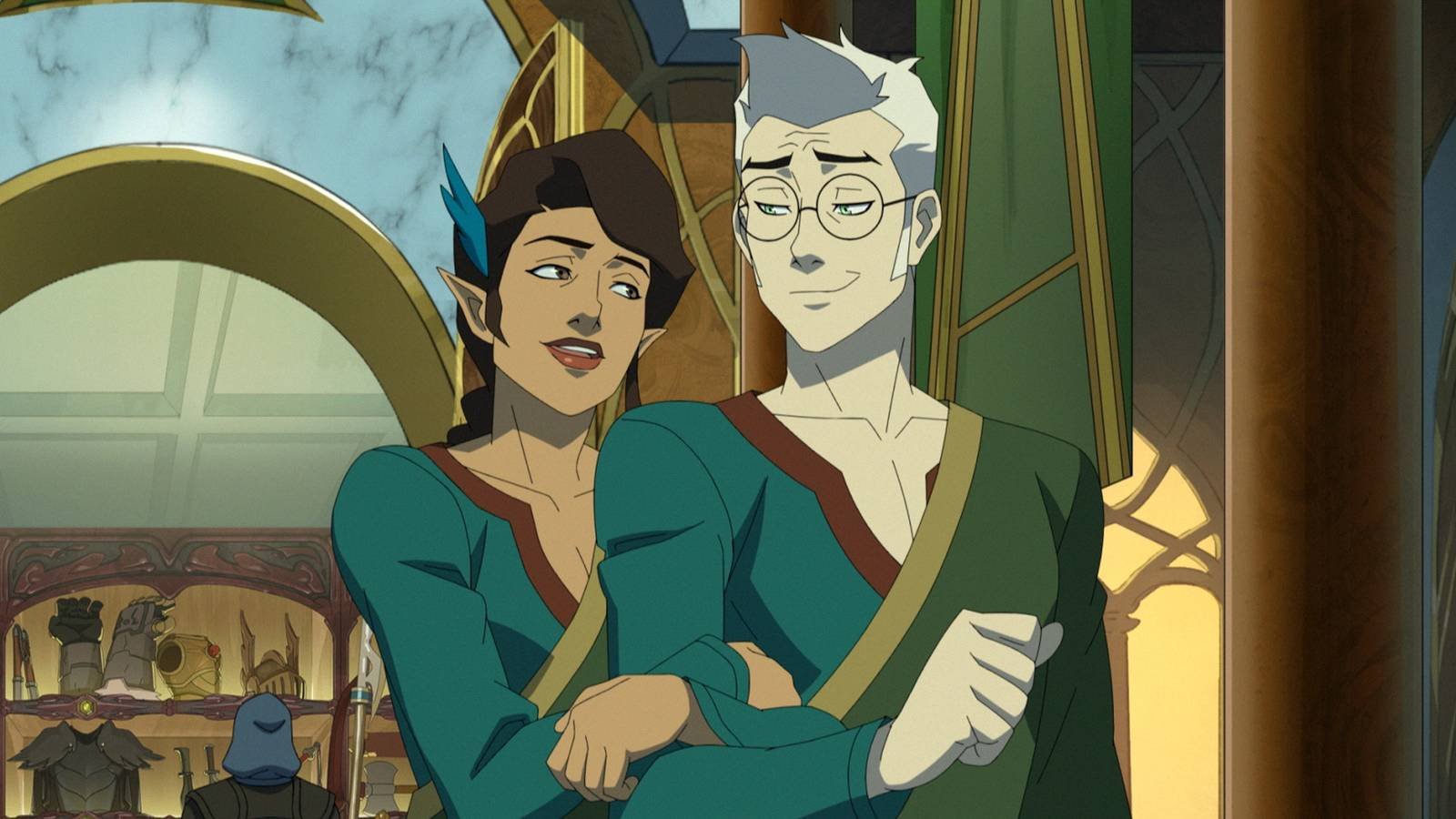 Vex and Percy talking in The Legend of Vox Machina season 4