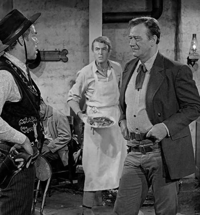 John Wayne as Tom in the bar The Man Who Shot Liberty Valance