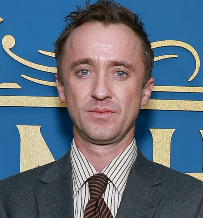 Tom Felton on the red carpet premiere of Fackham Hall